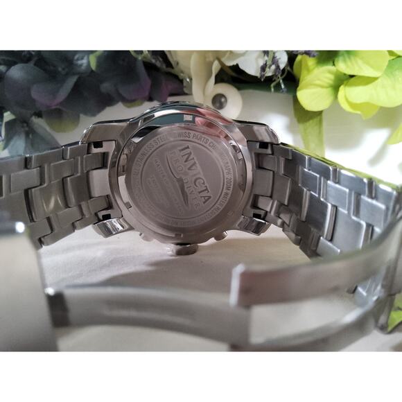 Invicta Pro Diver Chronograph Flame Fusion Crystal Blue Dial Stainless Watch main image 7